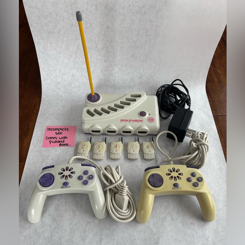 Rokenbok System Command Control Base & Controllers set. 

PLEASE SEE PHOTOS